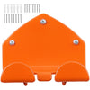 VEVOR Garage Organizer Trimmer Rack 5.9 Inch 2 Pack 180 lbs Total Load, Wall Mounted Garden Power Tool Hanger Weed Whackers Holder for Grass/Hedge Trimmer, Leaf Blower, Chainsaw, Garden Tools, Orange