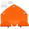 VEVOR Garage Organizer Trimmer Rack 5.9 Inch 2 Pack 180 lbs Total Load, Wall Mounted Garden Power Tool Hanger Weed Whackers Holder for Grass/Hedge Trimmer, Leaf Blower, Chainsaw, Garden Tools, Orange