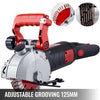 VEVOR Wall Chaser, 2500W 38 mm Cutting Width,Wall Groove Cutting Machine 34MM Cutting Depth,Wall Slotting Machine With 5 Saw Blades 4.5" Diameter 6300r/Min,One-time Forming Dustless