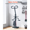 VEVOR Squat Machine, Deep Squat Rowing Machine for Home, Easy Setup & Foldable Exercise Equipment, Glute Trainer Machine with 2 High-Strength Resistance Bands, Glutes & Leg Home Workout Machine, Black