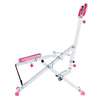 VEVOR Squat Machine, Deep Squat Rowing Machine for Home, Easy Setup & Foldable Exercise Equipment, Glute Trainer Machine with 3 High-Strength Resistance Bands, Glutes & Leg Home Workout Machine, White