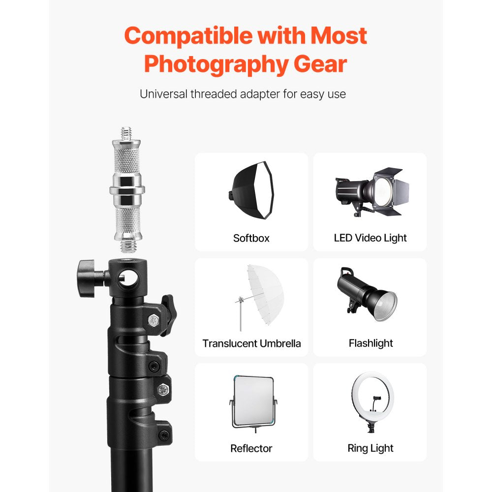 VEVOR Ring Light Wall Mount Boom Arm, 39.37 in/100 cm, Triangle Boom Arm Support 180° Rotation, Heavy Duty Wall Stand Tirpod Support, for Studio Video Light, Monolight, Photography, Softbox, Reflector