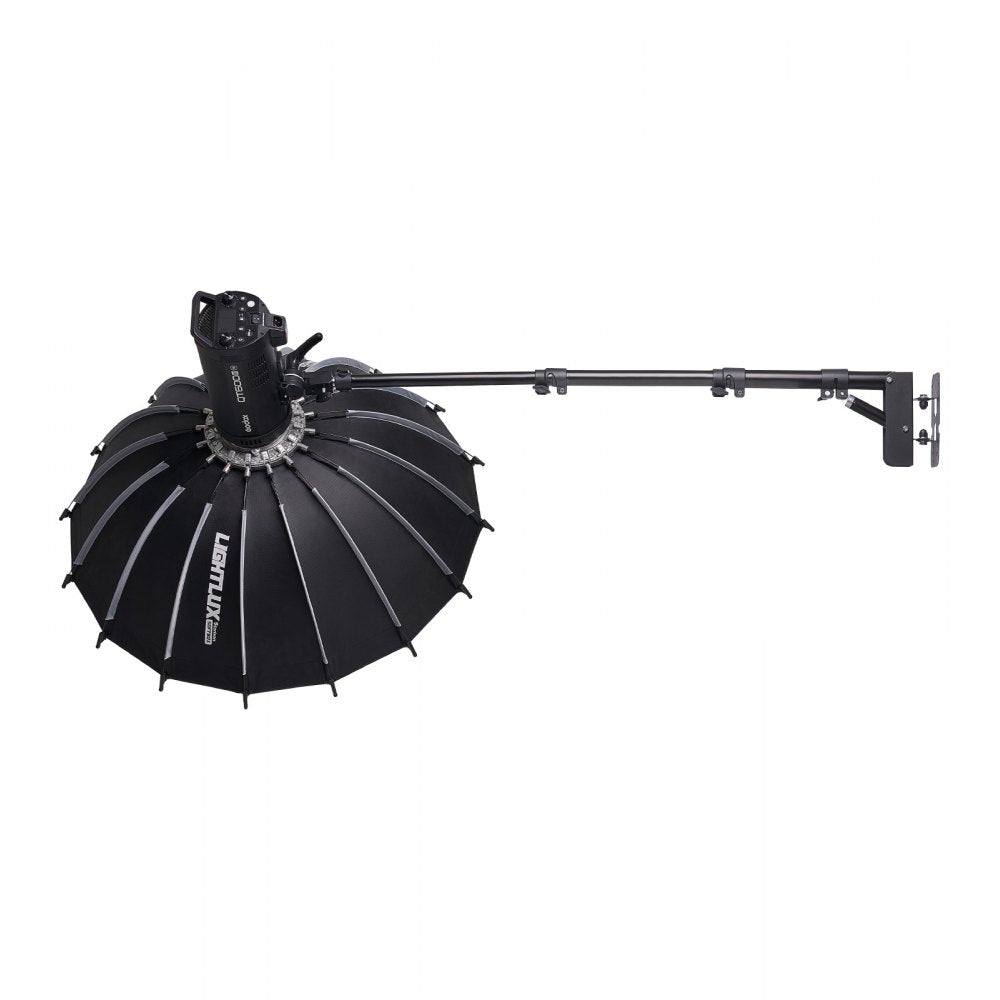VEVOR Ring Light Wall Mount Boom Arm, 39.37 in/100 cm, Triangle Boom Arm Support 180° Rotation, Heavy Duty Wall Stand Tirpod Support, for Studio Video Light, Monolight, Photography, Softbox, Reflector