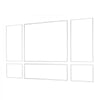 VEVOR Wall Molding 3 Pack, Wainscoting Panels Kit, Lightweight Paintable Polystyrene, Easy to Install Accent Wall Trim for Interior Décor Living Room, Bedroom, Home, White (31x63 + 31x24 in)