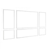 VEVOR Wall Molding 3 Pack, Wainscoting Panels Kit, Lightweight Paintable Polystyrene, Easy to Install Accent Wall Trim for Interior Décor Living Room, Bedroom, Home, White (23x56.3 + 23x23 in)