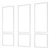VEVOR Wall Molding 3 Pack, Wainscoting Panels Kit, Lightweight Paintable Polystyrene, Easy to Install, Waterproof Accent Wall Trim for Interior Décor Living Room, Bedroom, White (24x54 + 24x24 in)