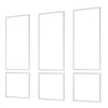 VEVOR Wall Molding 3 Pack, Wainscoting Panels Kit, Lightweight Paintable Polystyrene, Easy to Install, Waterproof Accent Wall Trim for Interior Décor Living Room, Bedroom, White (24x54 + 24x24 in)