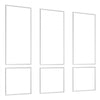 VEVOR Wall Molding 3 Pack, Wainscoting Panels Kit, Lightweight Paintable Polystyrene, Easy to Install, Waterproof Accent Wall Trim for Interior Décor Living Room, Bedroom, White (24x54 + 24x24 in)