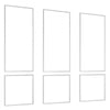 VEVOR Wall Molding 3 Pack, Wainscoting Panels Kit, Lightweight Paintable Polystyrene, Easy to Install, Waterproof Accent Wall Trim for Interior Décor Living Room, Bedroom, White (24x54 + 24x24 in)