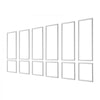 VEVOR Wall Molding 6 Pack, Wainscoting Panels Kit, Lightweight Paintable Polystyrene, Easy to Install, Waterproof Accent Wall Trim for Interior Décor Living Room, Bedroom, White (24x54 + 24x24 in)