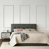 VEVOR Wall Molding 3 Pack, Wainscoting Panels Kit, Lightweight Paintable Polystyrene, Easy to Install, Waterproof Accent Wide Profile Trim for Interior Living Room, Bedroom,White (24x54 + 24x24 in)