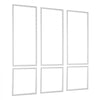 VEVOR Wall Molding 3 Pack, Wainscoting Panels Kit, Lightweight Paintable Polystyrene, Easy to Install, Waterproof Accent Wide Profile Trim for Interior Living Room, Bedroom,White (24x54 + 24x24 in)