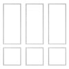 VEVOR Wall Molding 3 Pack, Wainscoting Panels Kit, Lightweight Paintable Polystyrene, Easy to Install, Waterproof Accent Wide Profile Trim for Interior Living Room, Bedroom,White (24x54 + 24x24 in)