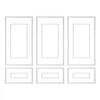 VEVOR Wall Molding 3 Pack, Wainscoting Panels Kit with Dual-Line Wide & Narrow Profile, Lightweight Paintable Polystyrene, Easy to Install Accent Wall Trim for Interior Living Room, Bedroom,White