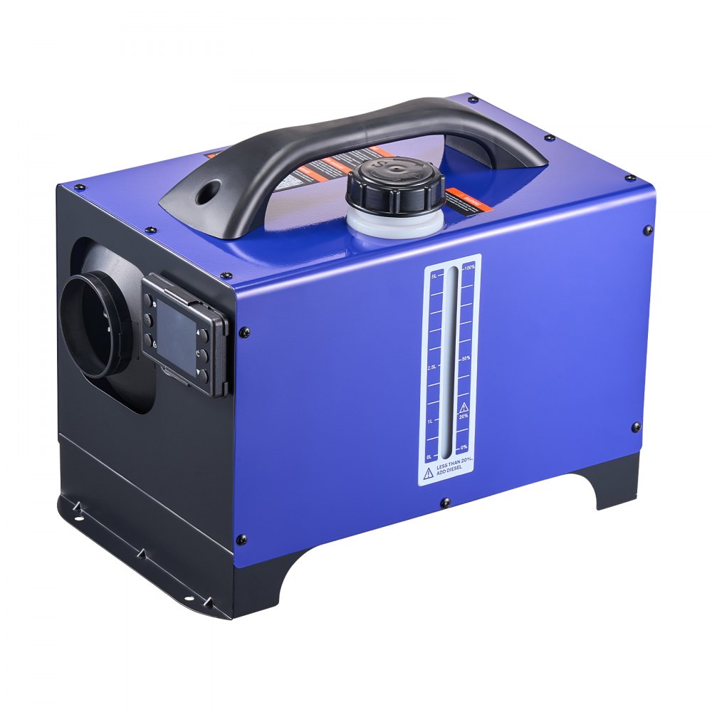 VEVOR Diesel Heater, 8KW, DC 12V/24V, All in One Portable Diesel Air Heater with Remote Control and LCD Display, Fast Heating Low Noise, 1.3 Gal Fuel Tank for Vehicles, RVs, Vans, Tractors and Trucks