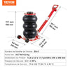 VEVOR Air Jack, 3 Ton/6600 lbs Triple Bag Air Jack, Airbag Jack with Six Steel Pipes, Lift up to 17.7", 3-5 s Fast Lifting Pneumatic Jack, with Adjustable Long Handle for Cars, Garages, Repair (Red)