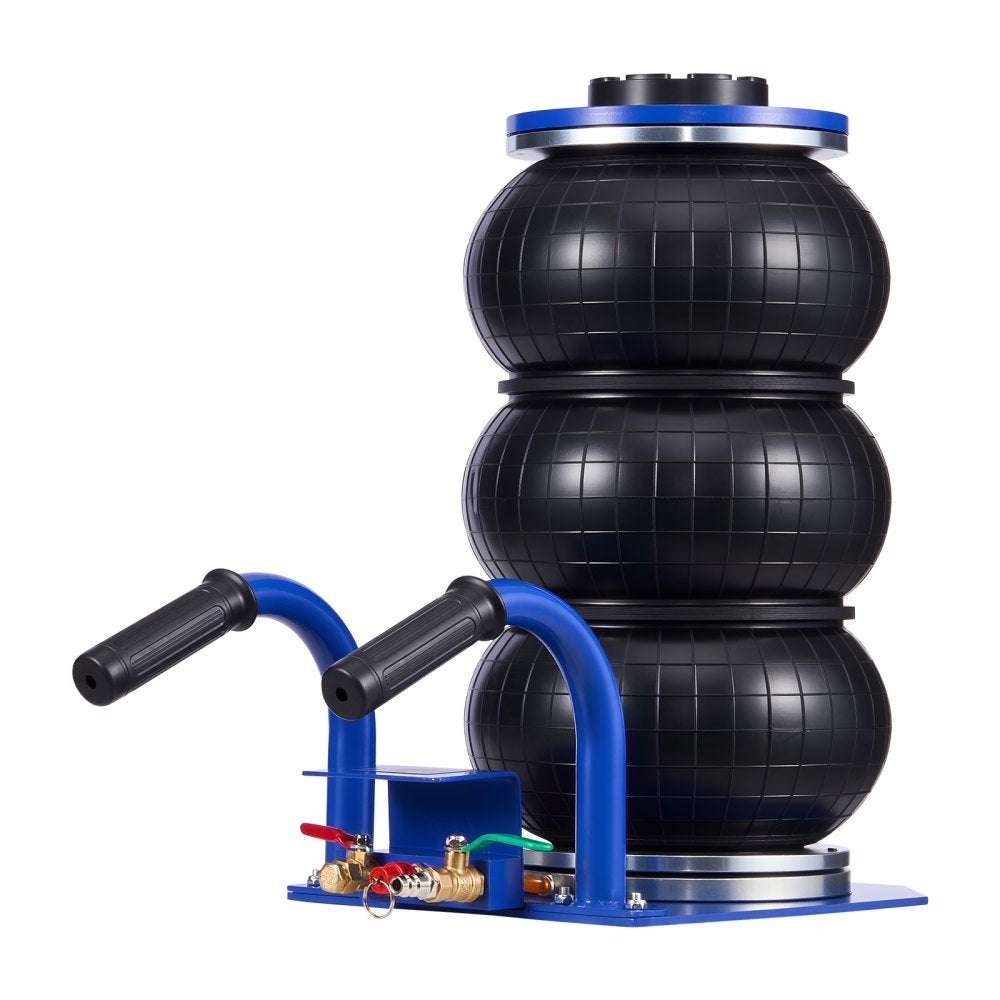 VEVOR Air Jack, 3 Ton/6613 lbs Triple Bag Air Jack, Airbag with Six Steel Pipes, Lift Up to 17.7 inch/450 mm, 1-6 s Fast Lifting Pneumatic with Short Handles for Car, SUV, Pickup Truck Repair, Garage