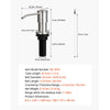 VEVOR Soap Dispenser for Kitchen Sink, Stainless Steel Built in Sink Soap Dispenser with 47" Extension Tube Kit, Countertop Dish Soap-Dispenser with 360° Rotation Pump Head, for Kitchen Bathroom