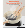 VEVOR Kitchen Cooking Utensils Set, 50 PCS Silicone Spatula Set with Holder, 428°F Heat Resistant Gadget Spoons Tools, Wooden Handle Home Essentials Accessories, Silicone Gadgets Cookware, Black
