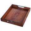 VEVOR Wood Serving Tray, Acacia Wooden Tray Board with Handles, Decorative Rustic Serving Trays Platter, Ideal for Breakfast in Bed, Lunch, Kitchen, Living Room, Ottoman, Coffee Table, Party, Couch