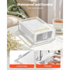VEVOR Acrylic Napkin Holder, 9.1 x 5.5 x 2.6 inch, Clear Bathroom Guest Towel Storage Tray with U-Shaped Opening, Disposable Paper Towel Holder for Bathroom Kitchen Parties Weddings & Various Events