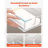 VEVOR Acrylic Napkin Holder, 9.1 x 5.5 x 2.6 inch, Clear Bathroom Guest Towel Storage Tray with U-Shaped Opening, Disposable Paper Towel Holder for Bathroom Kitchen Parties Weddings & Various Events