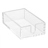 VEVOR Acrylic Napkin Holder, 9.1 x 5.5 x 2.6 inch, Clear Bathroom Guest Towel Storage Tray with U-Shaped Opening, Disposable Paper Towel Holder for Bathroom Kitchen Parties Weddings & Various Events