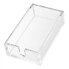 VEVOR Acrylic Napkin Holder, 9.1 x 5.5 x 2.6 inch, Clear Bathroom Guest Towel Storage Tray with U-Shaped Opening, Disposable Paper Towel Holder for Bathroom Kitchen Parties Weddings & Various Events