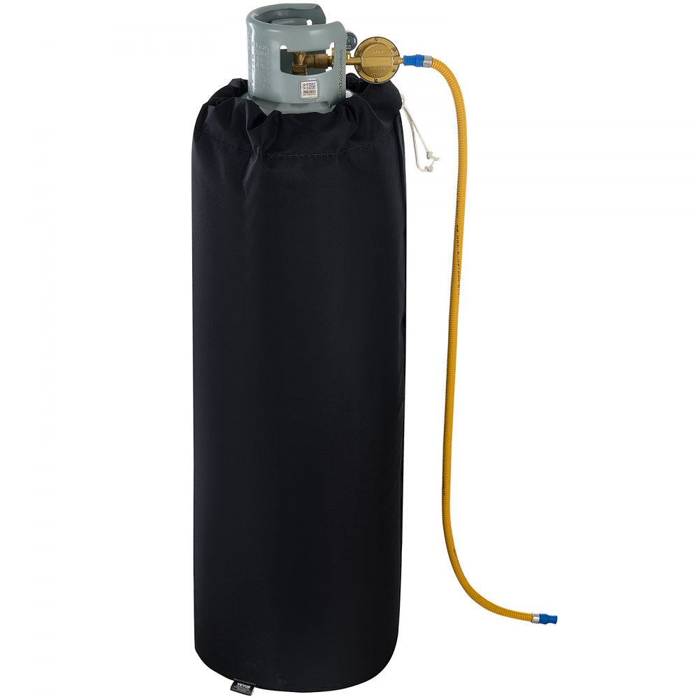 VEVOR Insulated Band Style Gas Cylinder Warmer, Fits 100 lbs Gas Tanks 280W Propane Heater, Fixed Internal Thermostat Max Temp 90 ℉, Durable Waterproof Oxford Fabric, FCC Listed