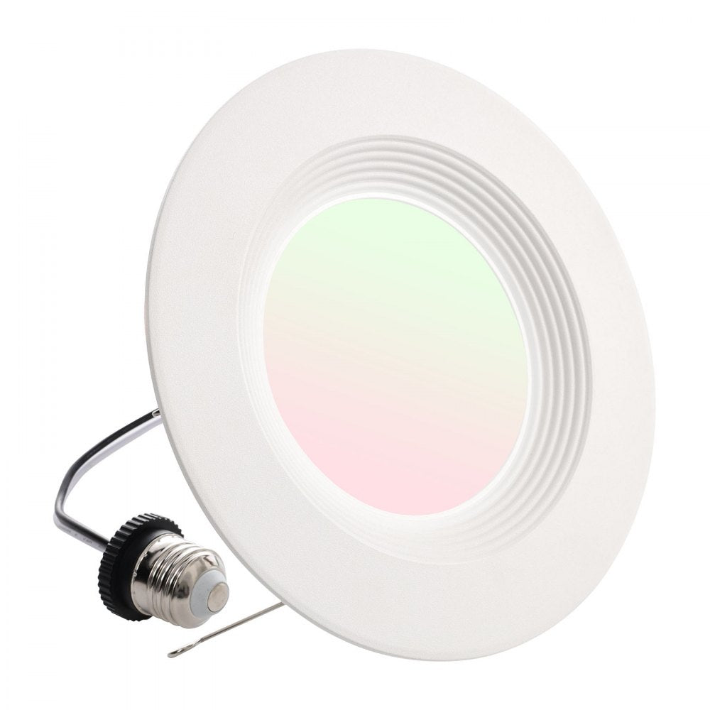 VEVOR 12 Pack LED Recessed Lighting, 5/6 Inch, Retrofit Can Lights, 1050 LM 13W 120V, Selectable 5CCT 2700K/3000K/3500K/4000K/5000K, 10% to 100% Dimmable, Compatible with E26 Base and TP24 Connector