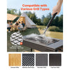 VEVOR Grill Brush and Scraper, BBQ Brush for Outdoor Grills, Stainless Steel Woven Wire, Bristle Free Barbecue Brushes for Porcelain, Charcoal, Grate Cleaner Grill Accessories, 17 in