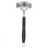 VEVOR Grill Brush and Scraper, BBQ Brush for Outdoor Grills, Stainless Steel Woven Wire, Bristle Free Barbecue Brushes for Porcelain, Charcoal, Grate Cleaner Grill Accessories, 17 in