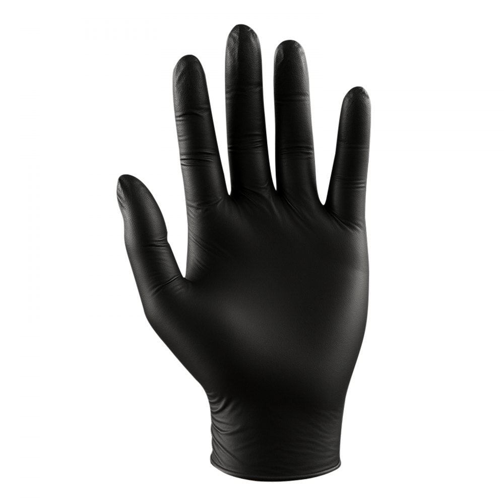 VEVOR Disposable Gloves, 4.5 Mil Black Nitrile Gloves with Textured Fingertips, Latex & Powder-Free, Food-Grade, Puncture Resistance, Ideal for Medical Exams, Cooking and Cleaning, 1000 Count, Large