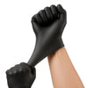 VEVOR Disposable Gloves, 4.5 Mil Black Nitrile Gloves with Textured Fingertips, Latex & Powder-Free, Food-Grade, Puncture Resistance, Ideal for Medical Exams, Cooking and Cleaning, 100 Count, Large