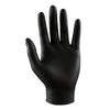 VEVOR Disposable Gloves, 4.5 Mil Black Nitrile Gloves with Textured Fingertips, Latex & Powder-Free, Food-Grade, Puncture Resistance, Ideal for Medical Exams, Cooking and Cleaning, 100 Count, Large