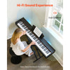 VEVOR Weighted Digital Piano, 88 Keys Fully Weighted, Electric Piano Dual Keyboard & Speakers, with Sustain Pedal, Recording Function, 238 Tones, Wireless Connection, for Beginners, Without Stand