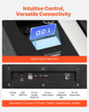 VEVOR Weighted Digital Piano - intuitive control and versatile connectivity ports