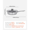 VEVOR Egg Poacher Pan, 4-Cup Poached Egg Maker, Stainless Steel Poaching Pan and Frying Skillet, with 4 Nonsitck Detachable Large Cups, Lid, and Silicone Spatula, Compatible with Induction Stovetop