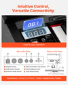Intuitive control and versatile connectivity - ports and triple pedal socket diagram