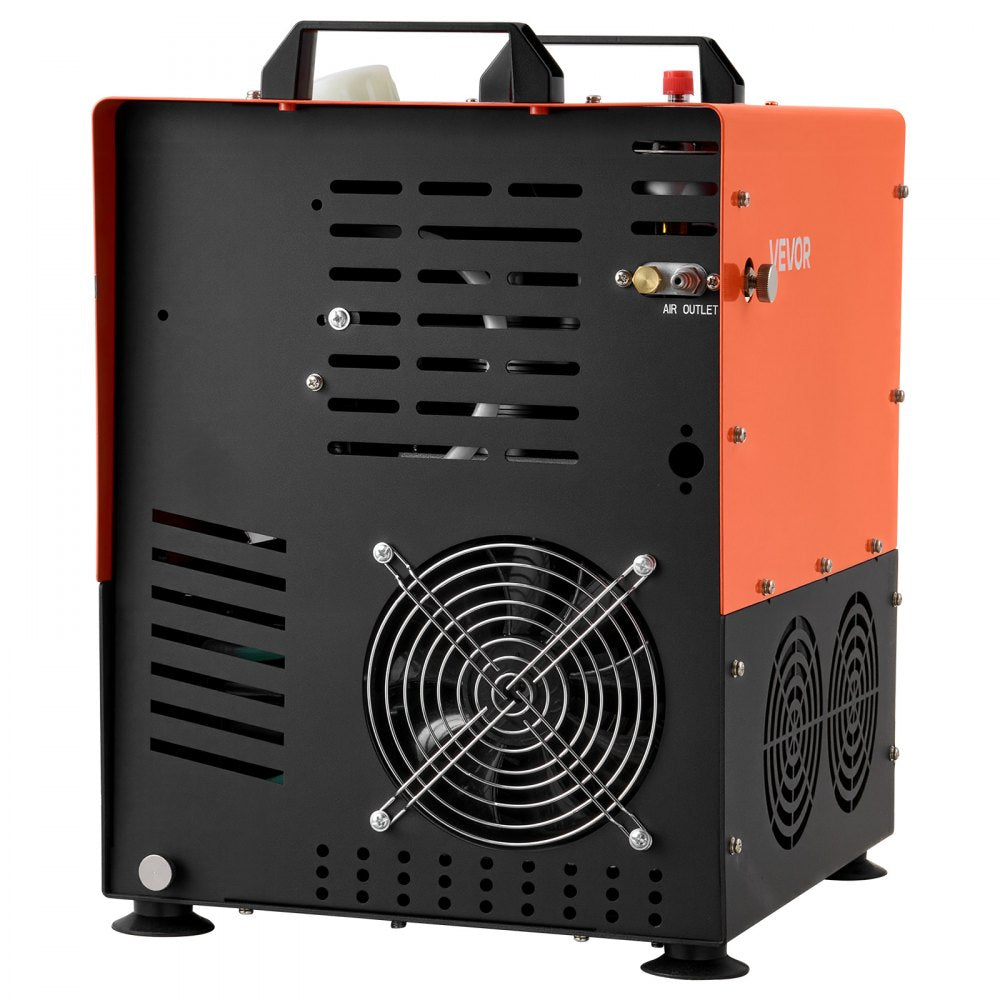 VEVOR PCP Air Compressor, 5800PSI/40MPa High-Pressure PCP Airgun Compressor, 1500W AC120V Auto Stop Paintball Tank Compressor with Water & Fan Cooling, Fast Filling for Air Rifle, Scuba Diving Bottles