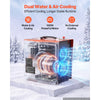 VEVOR PCP Air Compressor, 5800PSI/40 MPa PCP Airgun Compressor Auto Stop with Built-in Converter, Water & Fan Cooling, 350W DC12V/AC120V Portable Paintball Tank Compressor for Air Rifle, Scuba Bottles