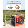 VEVOR PCP Air Compressor 4500PSI PCP Airgun Compressor & Built-in Converter, Auto Stop 350W DC12V/AC120V Portable Paintball Tank Compressors for Air Rifle, Scuba Diving Bottle