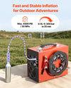 VEVOR PCP Air Compressor 4500PSI PCP Airgun Compressor & Built-in Converter, Auto Stop 350W DC12V/AC120V Portable Paintball Tank Compressors for Air Rifle, Scuba Diving Bottle