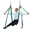 VEVOR Aerial Yoga Swing Set, 2.7 Yards Yoga Hammock Hanging Swing Aerial Sling Inversion Fly Kit Trapeze Inversion Equipment with Ceiling Mount Accessories, Max 661.38 lbs Load Capacity, Green/White