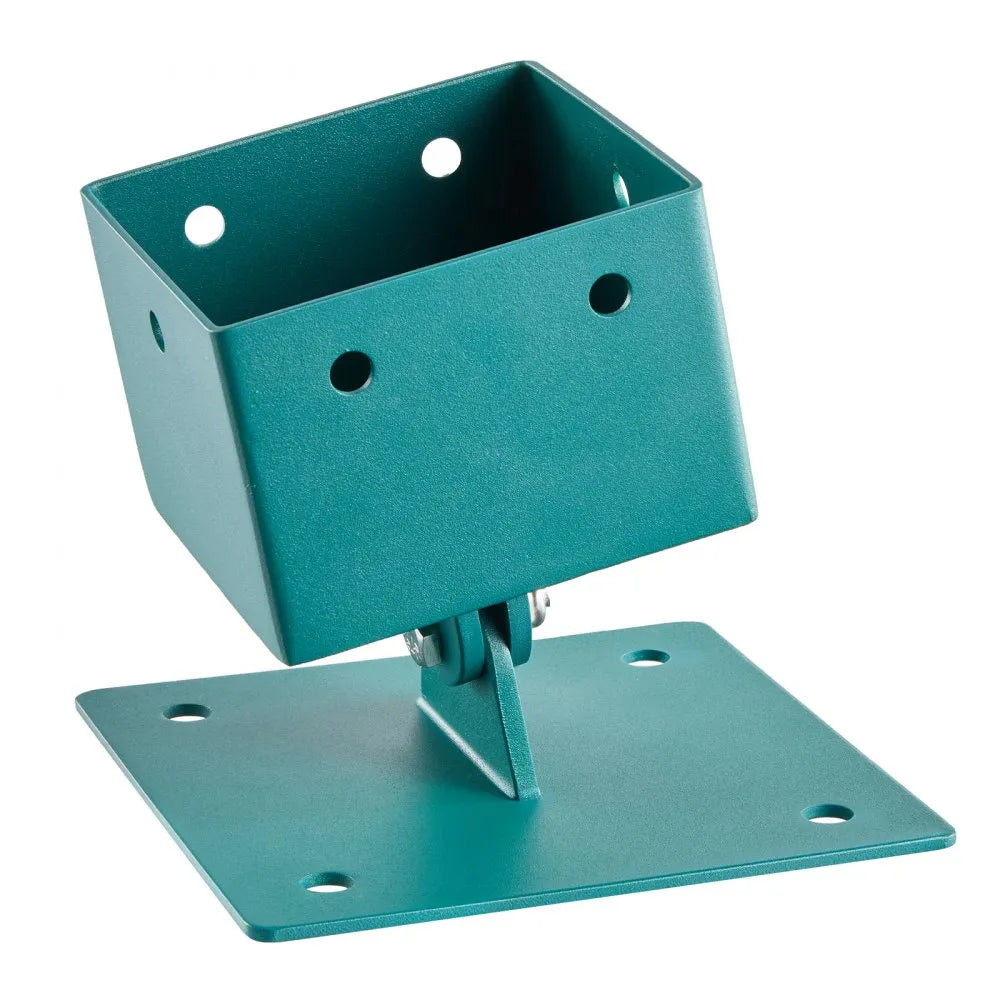 VEVOR Swing Set Brackets, 4 Pack Heavy Duty Swing Set Leveling Hardware, Fits 4 x 4 in Post (Actual 3.6 x 3.6 in), 45°-60° Angle Range, Stainless Steel Anchor Level Kit on Uneven Grass Wooden Ground