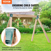 VEVOR A-Frame Middle Swing Set Brackets, Heavy Duty Carbon Steel Swing with Mounting Hardware, DIY Swing Bracket Swing Kit for 4x4  (actual 3.7" x 3.7") Legs & 4x6 (3.7" x 5.7")Beam, Green (2 Pcs)