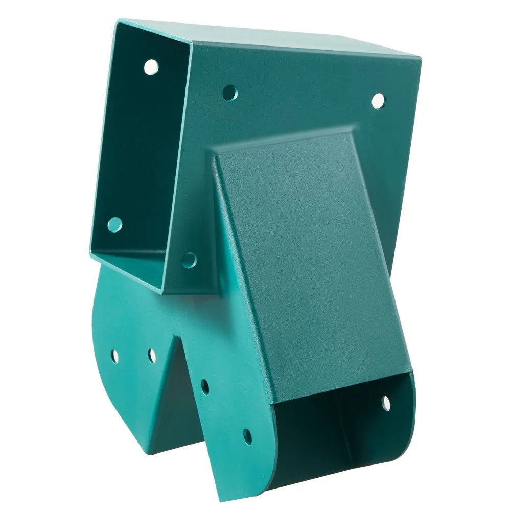 VEVOR Swing Set Brackets, Heavy-Duty A-frame Set Hardware, with 2 A-Frame Swing Brackets & 2 Seats & 4 Hangers, for Playground Backyard Park Equipment Mounting Parts Outdoor, Hardware Included, Green
