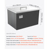 VEVOR Drop in Ice Chest, 20"L x 14"W x 12"H Stainless Steel Drop in Cooler, 31.7 Quart Commercial Ice Bin with Pot Lid for Outdoor Kitchen Patio Bar, Drain-pipe Set Included, for Cold Wine Beer