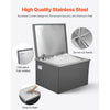 VEVOR Drop in Ice Chest, 20"L x 16"W x 13"H Stainless Steel Drop in Cooler, 44.7 Quart Commercial Ice Bin with Flip Lid for Outdoor Kitchen Patio Bar, Drain-pipe Set Included, for Cold Wine Beer