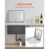 VEVOR Drop in Ice Chest, 20"L x 16"W x 13"H Stainless Steel Drop in Cooler, 44.7 Quart Commercial Ice Bin with Flip Lid for Outdoor Kitchen Patio Bar, Drain-pipe Set Included, for Cold Wine Beer